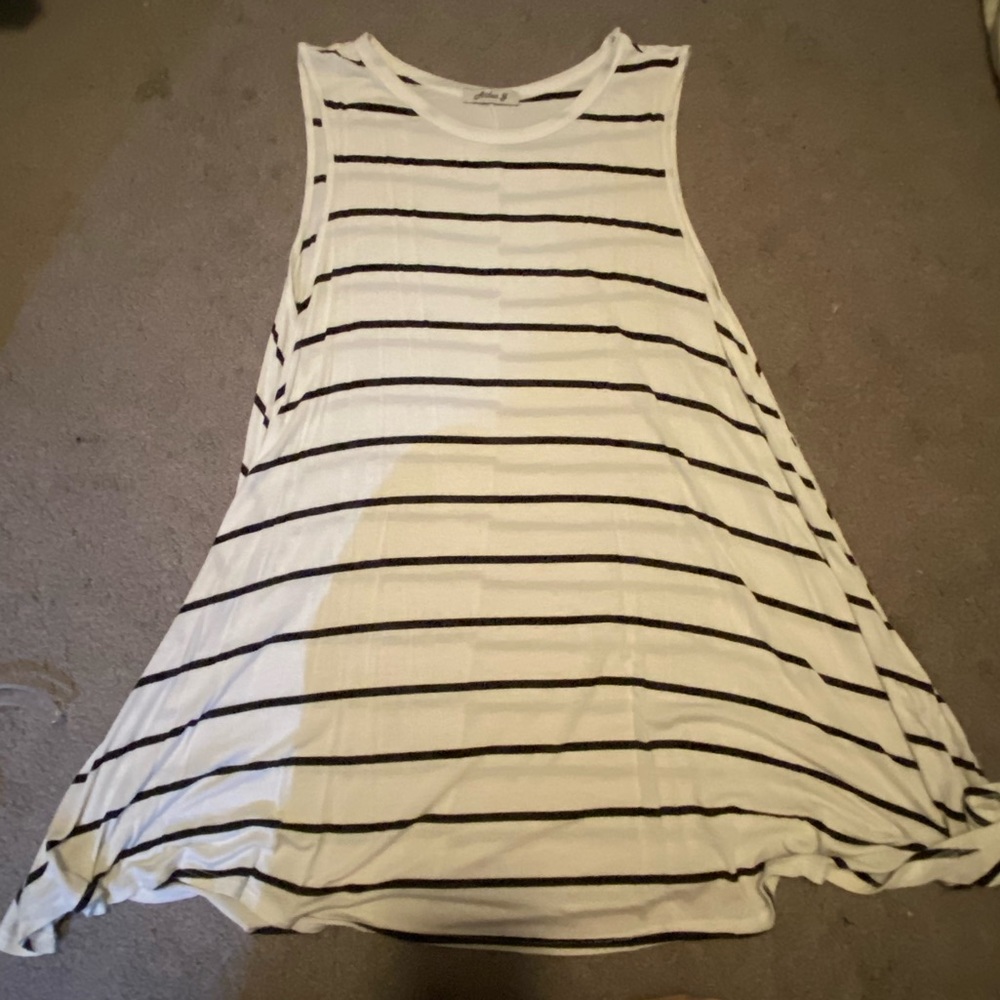BLACK+WHITE MIDI DRESS